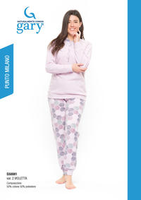 PIGIAMA DONNA M/L S50081 Tellini S.r.l. Ingrosso Abbigliamento